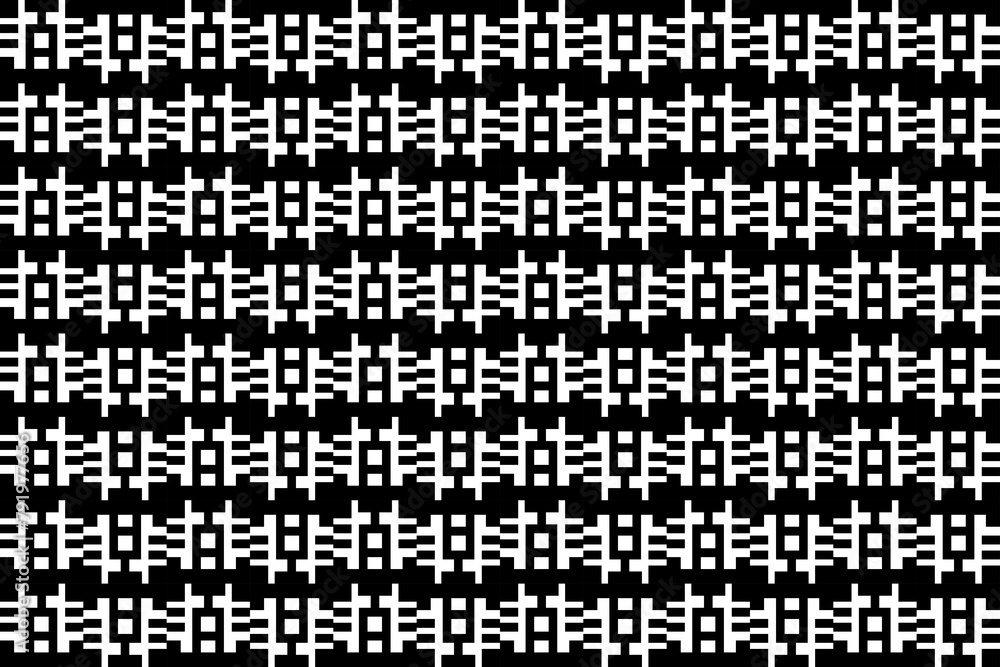 Poster abstract seamless repeating pattern. black and white seamless geometric textile pattern. abstract mo