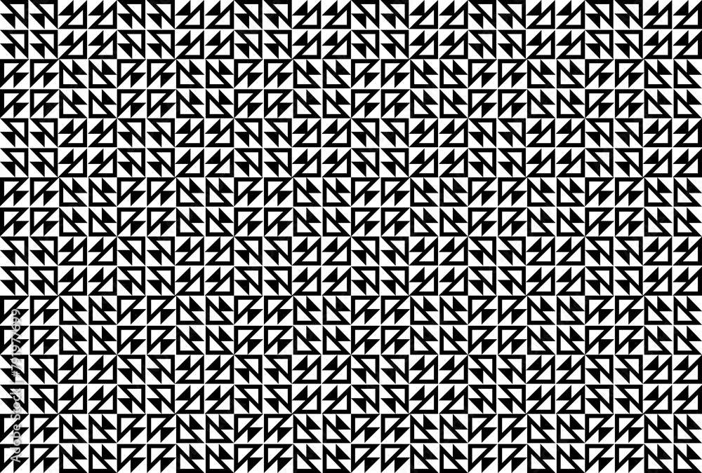 Poster abstract seamless repeating pattern. black and white seamless geometric textile pattern. abstract mo