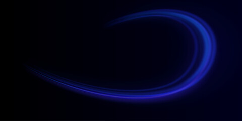 Futuristic dynamic motion technology. Blue speed lines, light effect. Abstract neon color glowing lines background