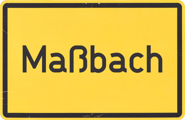 Ortsschild Maßbach