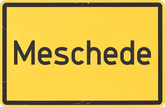 Ortsschild Meschede