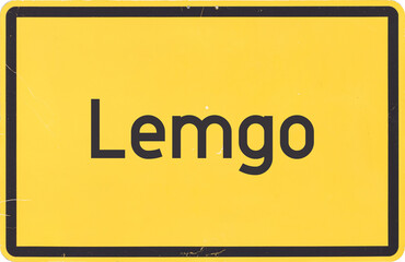 Ortsschild Lemgo