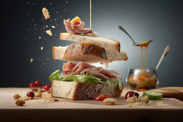 Flying sandwich