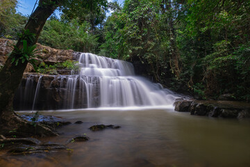 Naklejka premium waterfall in the forest