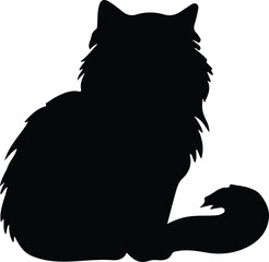 Persian Cat silhouette