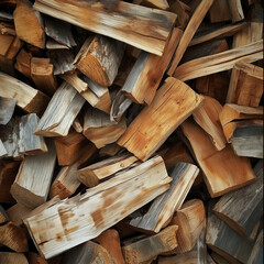 pile of fragile wood