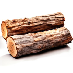 stack of firewood, isolated on a white background