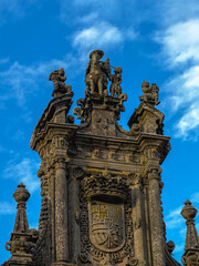 Majestic Baroque Sculpture Adorning Historical City Landmark