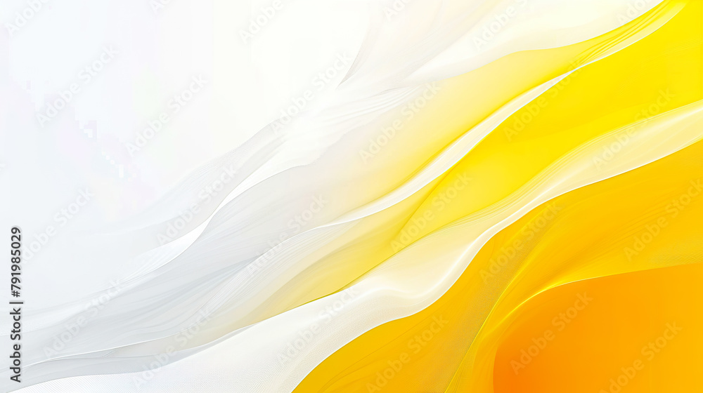 Canvas Prints white and yellow gradient background