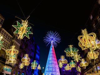 Festive Splendor: A City's Christmas Lights Display