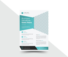 Creative corporate business flyer, business brochure, business poster layout templet