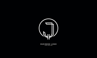 JQ, QJ, J, Q, Abstract Letters Logo Monogram