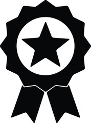 Award icon silhouette