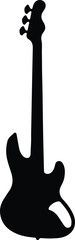 Bass guitar silhouette