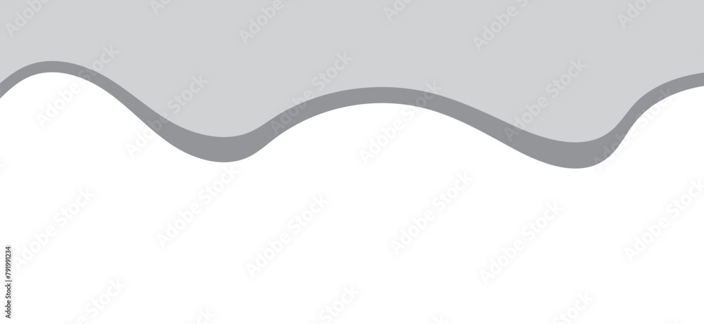 Poster separator header for app website, banners or posters. abstract design element for top. template curv
