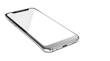 Modern phone isolated on a transparent background, PNG, Ai