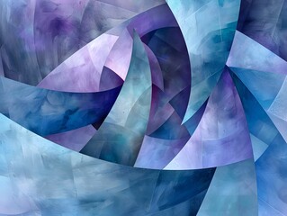 Specifically, shapes shades of blue and purple