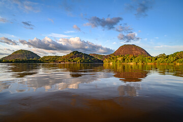 Fototapeta premium Guainía, Colombia. The big and amazing mountain of Mavicure, Pajarito (Little Bird)
