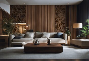 living room design interior carved modern wooden