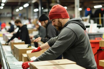 Men at work: online retail industry supply chain
