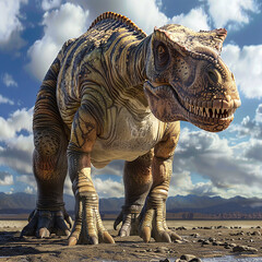 3d rendered photo of a edmontosaurus an icon in popular culture movie poster shot an imax laser
