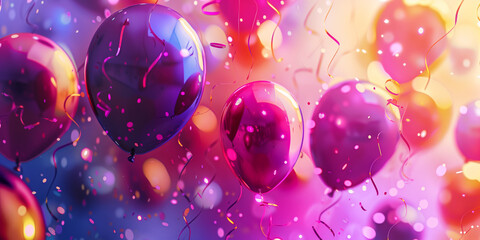 Obraz na płótnie Canvas Birthday party color concept background