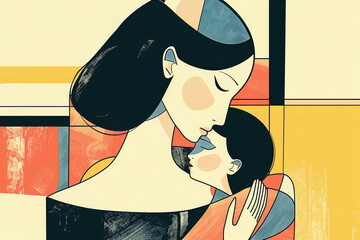 Mother and child, poster