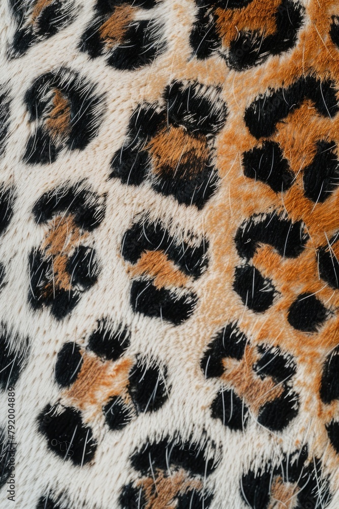 Poster leopard print fabric close up