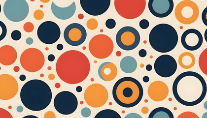 Playful dots and circles arranged in a rhythmic pa upscaled_4