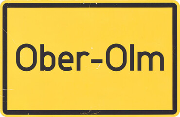 Ortsschild Ober-Olm