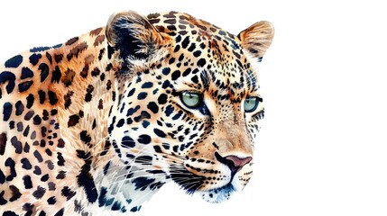 Leopard's Face Close-Up