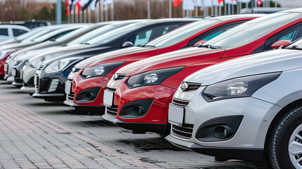 Cars for sale stock lot. Car dealer inventory 