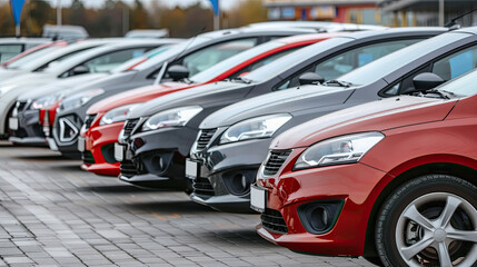 Cars for sale stock lot. Car dealer inventory 