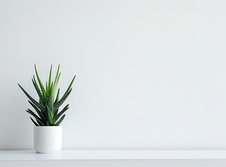 Minimalist plain white background for product photography with just one object as the highlight