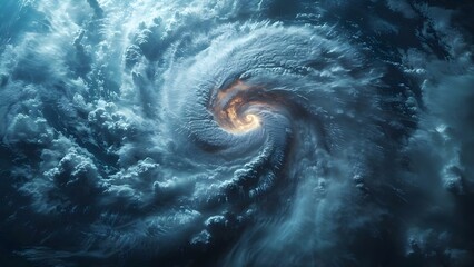 The Power of Nature: An Educational Showcase Through a Majestic Hurricane Scene. Concept Educational Showcases, Nature's Power, Majestic Hurricanes, Weather Phenomena, Learning Through Nature