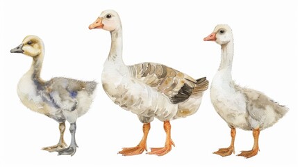 Group of Ducks Standing Together