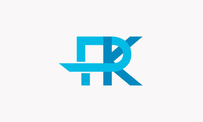 Alphabet letters Initials Monogram logo KP, PK, K and P