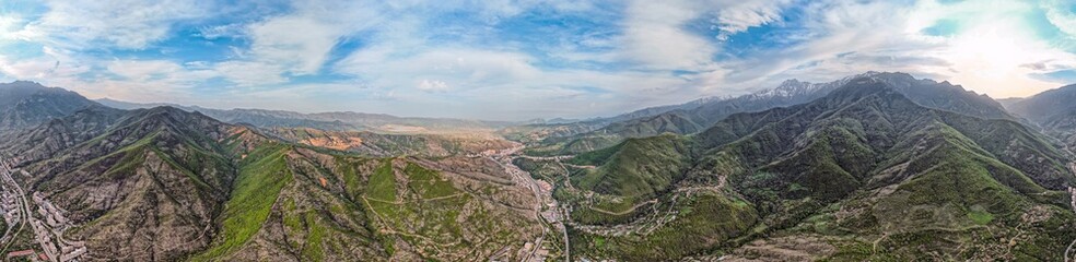 Naklejka premium panorama of the mountains
