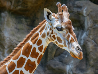 Serene Giraffe Portrait