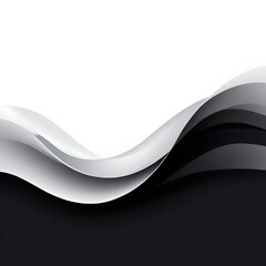 Obraz premium Abstract Black & White Wave Background