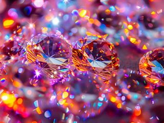Abstract photography taking into account Luxury: sparkly diamonds, and glitter.