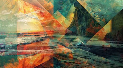 Surreal Dreamscape: Abstract Fusion of Reality and Imagination