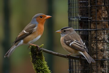 robin on a branch
