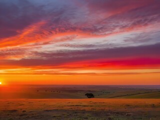 Fototapeta premium sunset view