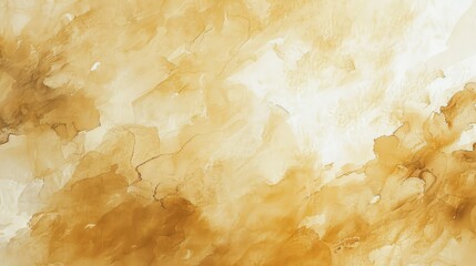 Soft golden beige color abstract watercolor ink drawing painting texture