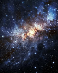 Fototapeta na wymiar Iridescent Cosmos Capturing Celestial Splendor