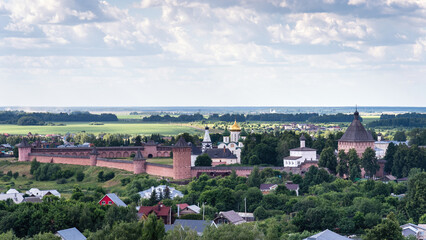 View of the Monaster of Saint Euthymius in Suzdal, Golden Ring Russia. - obrazy, fototapety, plakaty