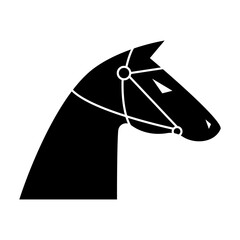 Horse head. Elegant horse. Royal stallion symbol design. Equine stables sign. Equestrian brand emblem