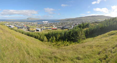Naklejka premium Tórshavn - the capital and largest city of the Faroe Islands