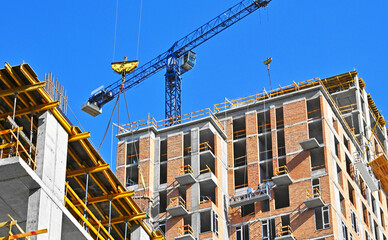 Multistory construction site